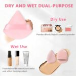 A complete QIZUHIUN 36-piece makeup brush and tool set in pink, including brushes, sponges, puffs, and hair clips.