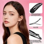 A complete QIZUHIUN 36-piece makeup brush and tool set in pink, including brushes, sponges, puffs, and hair clips.